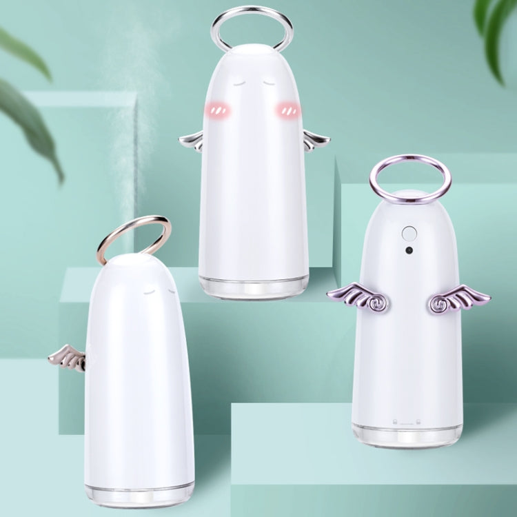 TSHM0 Mini Angel Atomizing Humidifier with Colorful Night Lights, Water Tank Capacity: 230mL (Silver) - Home & Garden by buy2fix | Online Shopping UK | buy2fix