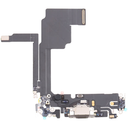 For iPhone 15 Pro Original Charging Port Flex Cable (Titanium Color) -  by buy2fix | Online Shopping UK | buy2fix