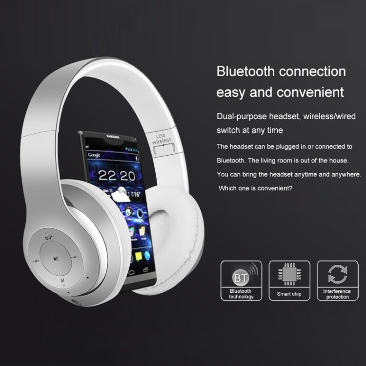 L150 Wireless Bluetooth V5.0 Headset (Grey) - Headset & Headphone by buy2fix | Online Shopping UK | buy2fix