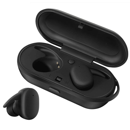 DT-7 IPX Waterproof Bluetooth 5.0 Wireless Bluetooth Earphone with 300mAh Magnetic Charging Box, Support Call(Black) - Bluetooth Earphone by buy2fix | Online Shopping UK | buy2fix