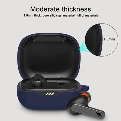 Silicone Wireless Earphone Protective Case Cover for JBL Wave 300TWS(Black) - JBL Earphone Case by buy2fix | Online Shopping UK | buy2fix
