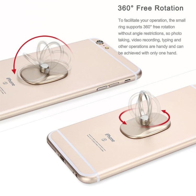 Cmzact CPS-005 Universal 360 Degrees Rotatable Plastic Ring Holder(Rose Gold) - Ring Holder by buy2fix | Online Shopping UK | buy2fix