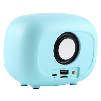 Q108 Retro Mini Wireless Bluetooth Speaker, Support Hands-free / TF Card / U disk / FM(Blue) - Mini Speaker by buy2fix | Online Shopping UK | buy2fix