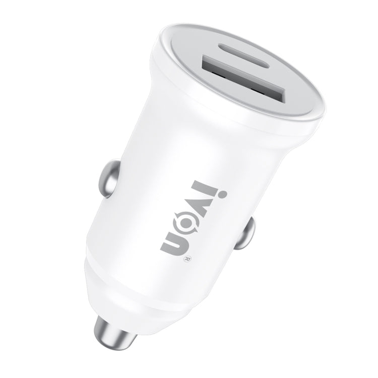 IVON CC45 20W PD 3.0 USB-C / Type-C + QC 3.0 USB Port Mini Car Charger - In Car by IVON | Online Shopping UK | buy2fix