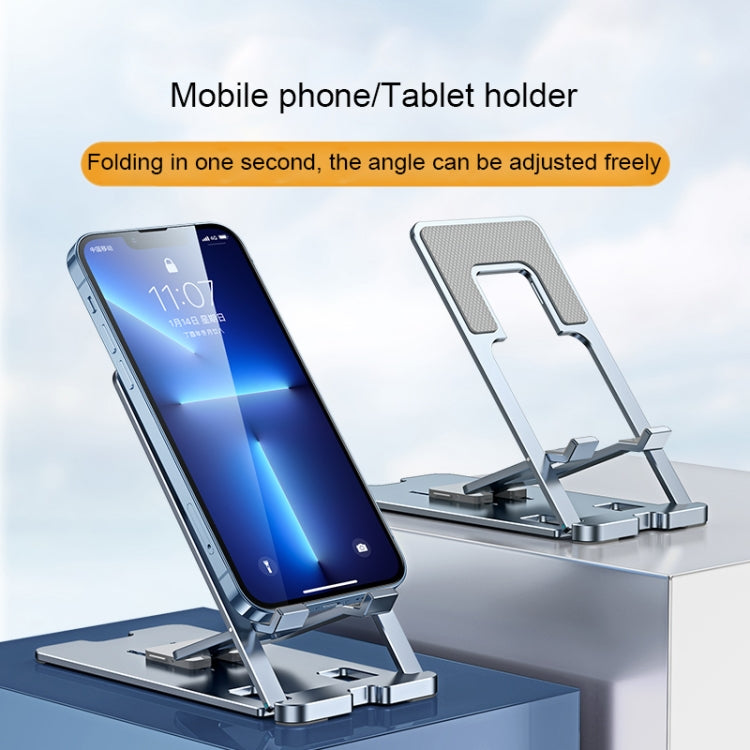LK022 Portable Foldable Desktop Phone Holder (Grey) - Desktop Holder by buy2fix | Online Shopping UK | buy2fix
