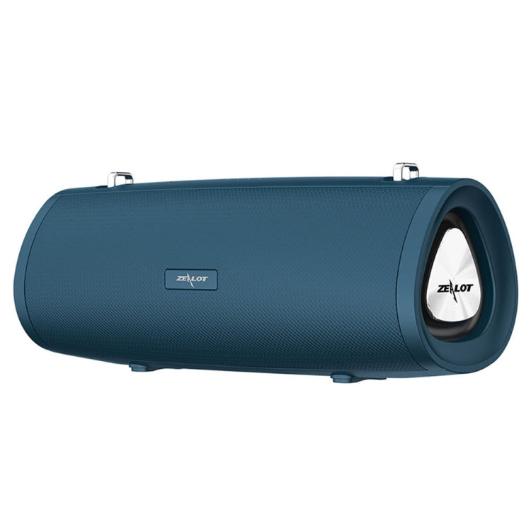 ZEALOT S38 Portable Subwoofer Wireless Bluetooth Speaker with Built-in Mic, Support Hands-Free Call & TF Card & AUX (Lake Blue) - Desktop Speaker by ZEALOT | Online Shopping UK | buy2fix