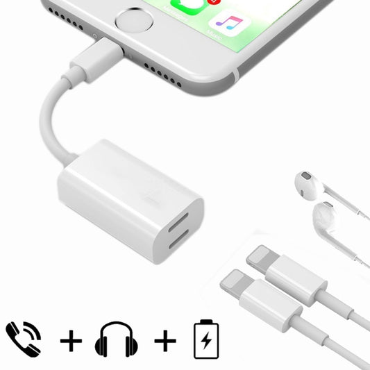 8 Pin Male to 8 Pin Female Sync Data / Charger & 8 Pin Female Audio Adapter, Support iOS 10.3.1 or Above Mobile Phones - Earphone Adapter by buy2fix | Online Shopping UK | buy2fix