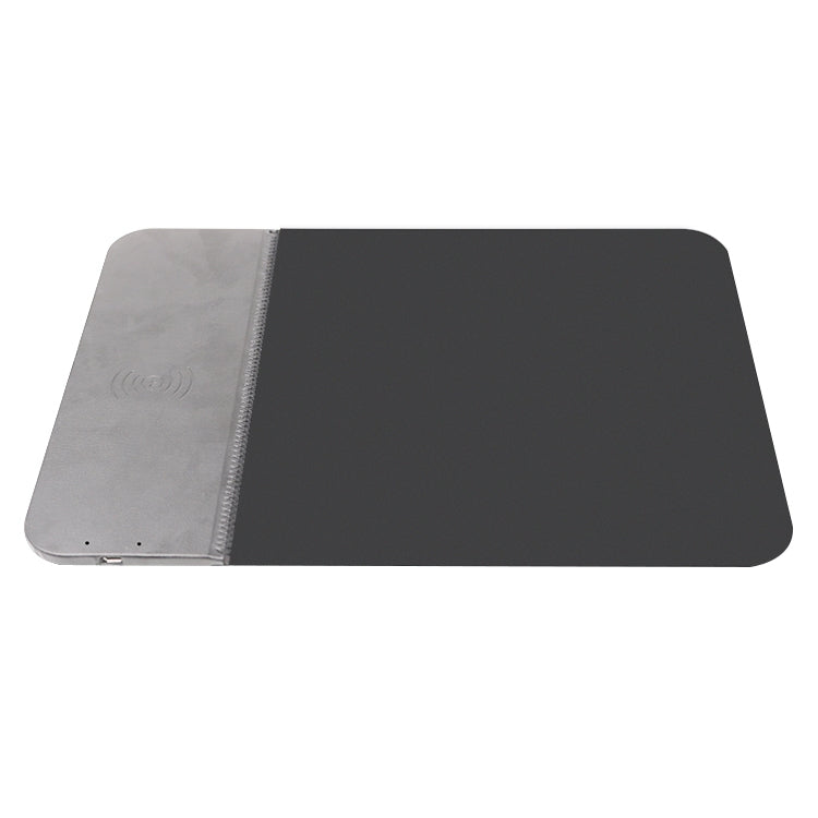 OJD-36 QI Standard 10W Lighting Wireless Charger Rubber Mouse Pad, Size: 26.2 x 19.8 x 0.65cm (Grey) - Apple Accessories by buy2fix | Online Shopping UK | buy2fix