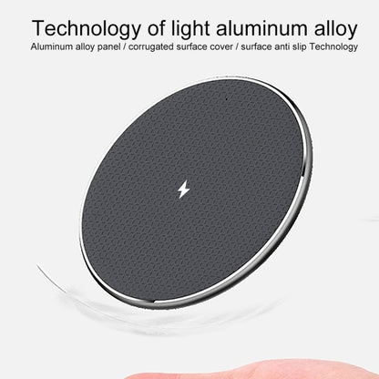 ZEQI W11 10W Smart Cooling Non-slip Aluminum Alloy Wireless Charger - Apple Accessories by ZEQI | Online Shopping UK | buy2fix