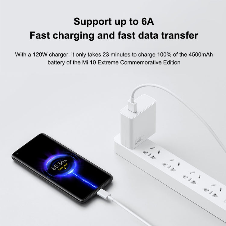 Original Xiaomi 6A USB to USB-C / Type-C Fast Charging Data Cable, Length: 1m - USB-C & Type-C Cable by Xiaomi | Online Shopping UK | buy2fix