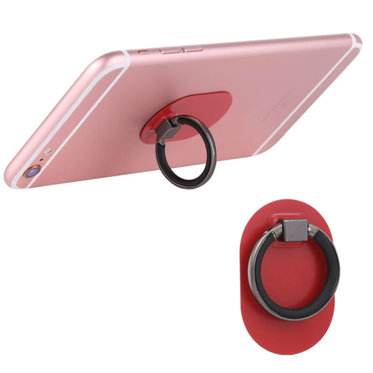 Universal Phone Adhesive Metal Plate 360 Degree Rotation Stand Finger Grip Ring Holder(Red) - Ring Holder by buy2fix | Online Shopping UK | buy2fix