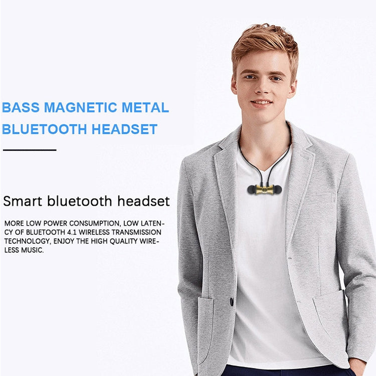 XT11 Magnetic In-Ear Wireless Bluetooth V4.2 Earphones(Tarnish) - Neck-mounted Earphone by buy2fix | Online Shopping UK | buy2fix