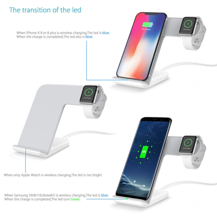 F11 Vertical Magnetic Wireless Charger for QI Charging Standard Mobile Phones & Apple Watch Series (Black) - Apple Accessories by buy2fix | Online Shopping UK | buy2fix