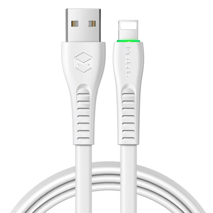 Mcdodo CA-6362 Flying Fish Series 8 Pin to USB LED Cable, Length: 1.8m(White) - Normal Style Cable by Mcdodo | Online Shopping UK | buy2fix