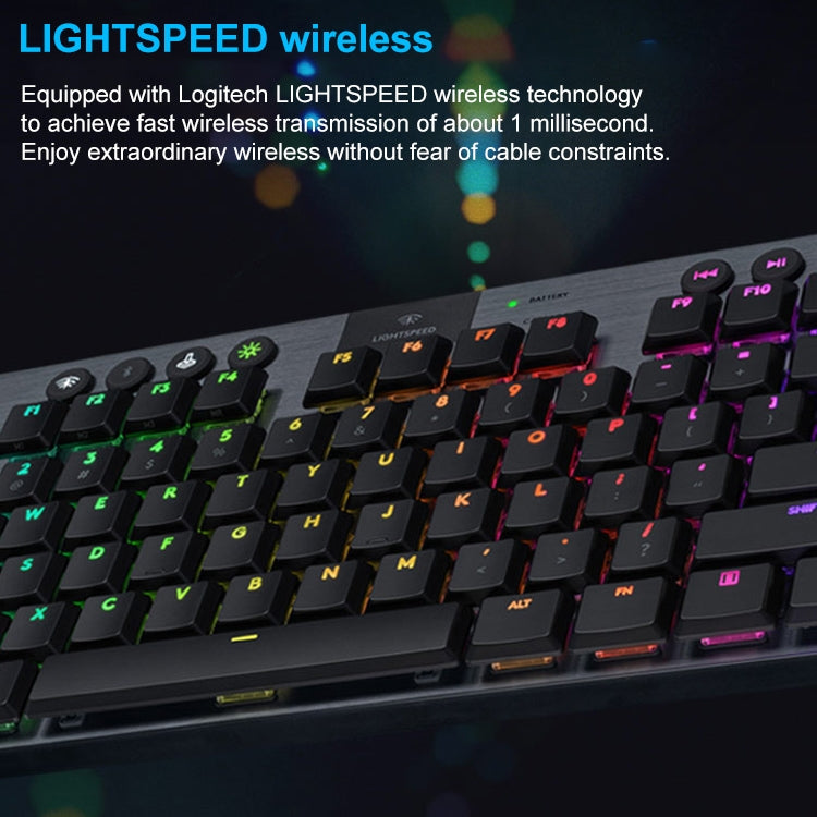 Logitech G913 TKL Wireless RGB Mechanical Gaming Keyboard (GL-Clicky) - Wireless Keyboard by Logitech | Online Shopping UK | buy2fix