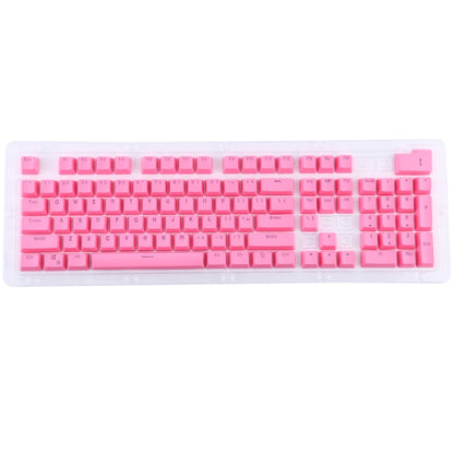 104 Keys Double Shot PBT Backlit Keycaps for Mechanical Keyboard(Pink) - Silicone / Sticker by buy2fix | Online Shopping UK | buy2fix