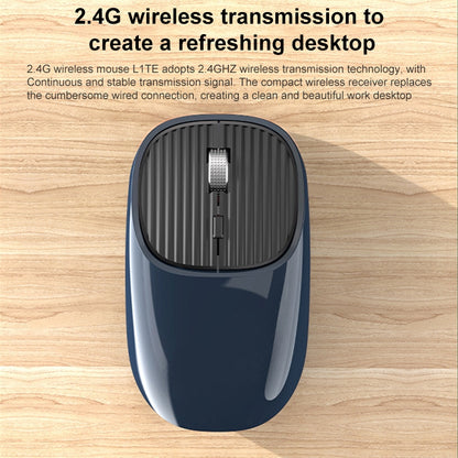 MKESPN SXS-5600 Type-C Rechargeable 2.4G Wireless Mouse(Cyan) - Wireless Mice by MKESPN | Online Shopping UK | buy2fix