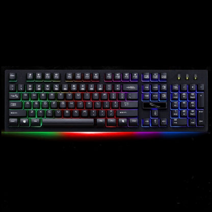 ZGB G20 104 Keys USB Wired Mechanical Feel Glowing Computer Keyboard Gaming Keyboard(Black) - Wired Keyboard by buy2fix | Online Shopping UK | buy2fix