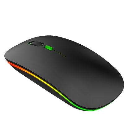 HXSJ M40 4 Key 2.4G Colorful Wireless Silent Mouse (Black) - Wireless Mice by HXSJ | Online Shopping UK | buy2fix