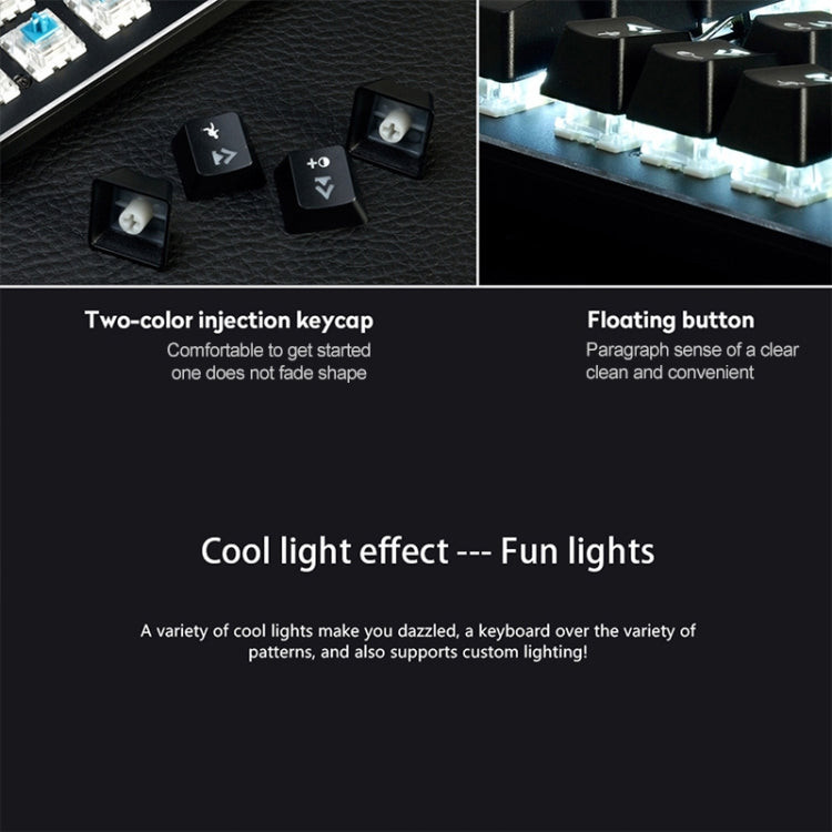 Ajazz AK35I Multimedia Knob Gaming Backlight Alloy Machinery Keyboard (Black Axis) - Wired Keyboard by Ajazz | Online Shopping UK | buy2fix