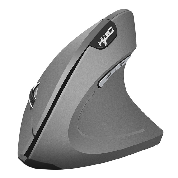 HXSJ T24 6 Buttons 2400 DPI 2.4G Wireless Vertical Ergonomic Mouse with USB Receiver(Grey) - Wireless Mice by HXSJ | Online Shopping UK | buy2fix
