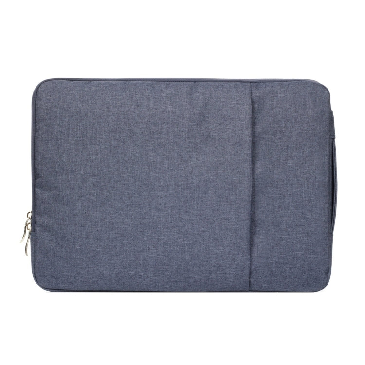 15.4 inch Universal Fashion Soft Laptop Denim Bags Portable Zipper Notebook Laptop Case Pouch for MacBook Air / Pro, Lenovo and other Laptops, Size: 39.2x28.5x2cm (Dark Blue) - 15 inch by buy2fix | Online Shopping UK | buy2fix