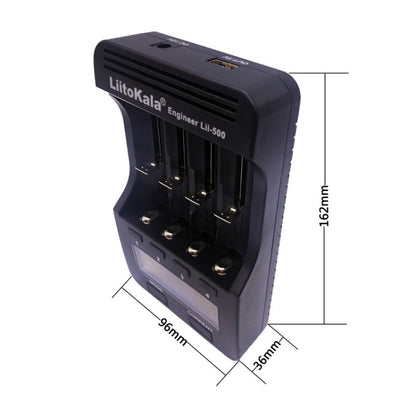LiitoKala lii-500 Lithium Battery Charger for Li-ion IMR 18650, 26650, 16340, 14500, 10440, 18500, US Plug - Consumer Electronics by buy2fix | Online Shopping UK | buy2fix