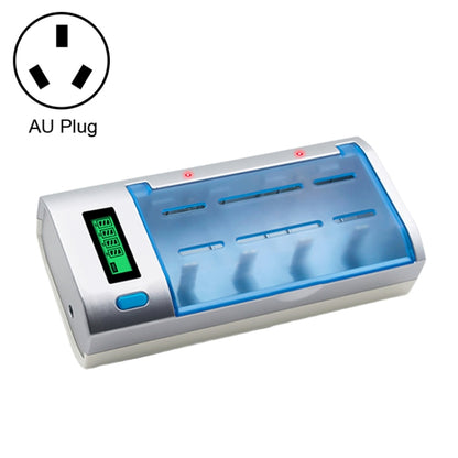 AC 100-240V 4 Slot Battery Charger for AA & AAA & C / D Size Battery, with LCD Display, AU Plug - Charger & Converter by buy2fix | Online Shopping UK | buy2fix