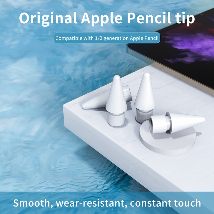 M1 Premium Pen Tips for Apple Pencil 1 / 2 (White) - Pencil Accessories by buy2fix | Online Shopping UK | buy2fix