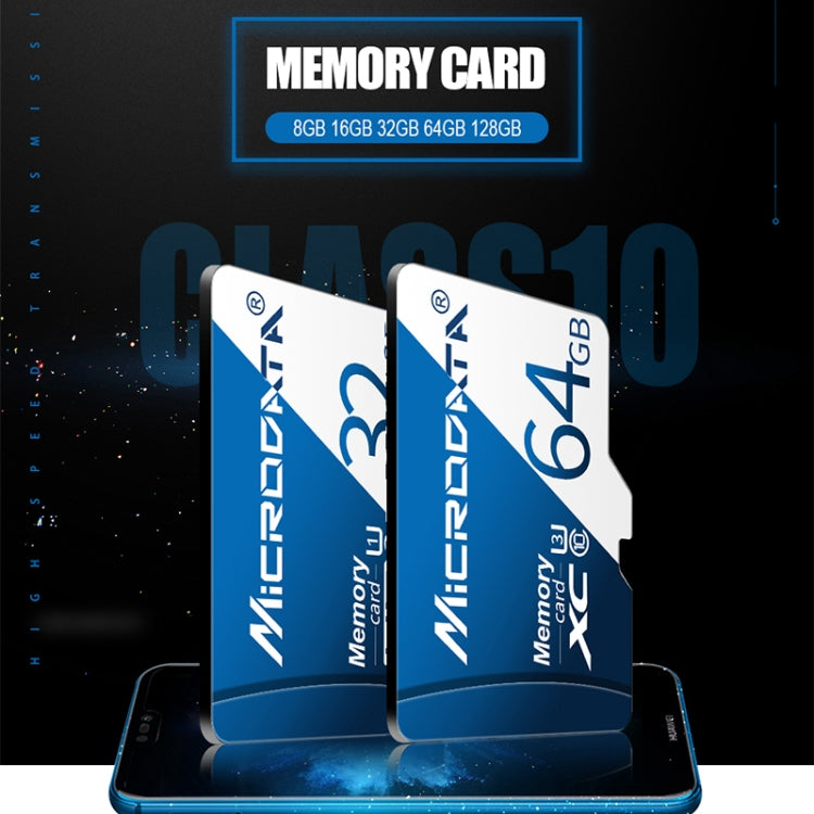 MICRODATA 128GB U3 Blue and White TF(Micro SD) Memory Card - Micro SD Card by MiCRODATA | Online Shopping UK | buy2fix