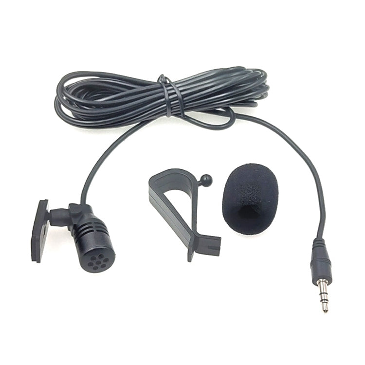 ZJ015MR Stereo 3.5mm Straight Plug Car Navigation DVD External Paste Microphone, Length: 3m - Consumer Electronics by buy2fix | Online Shopping UK | buy2fix