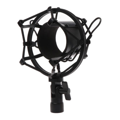 Condenser Microphone 46mm Metal Shockproof Mount Holder(Black) - Consumer Electronics by buy2fix | Online Shopping UK | buy2fix