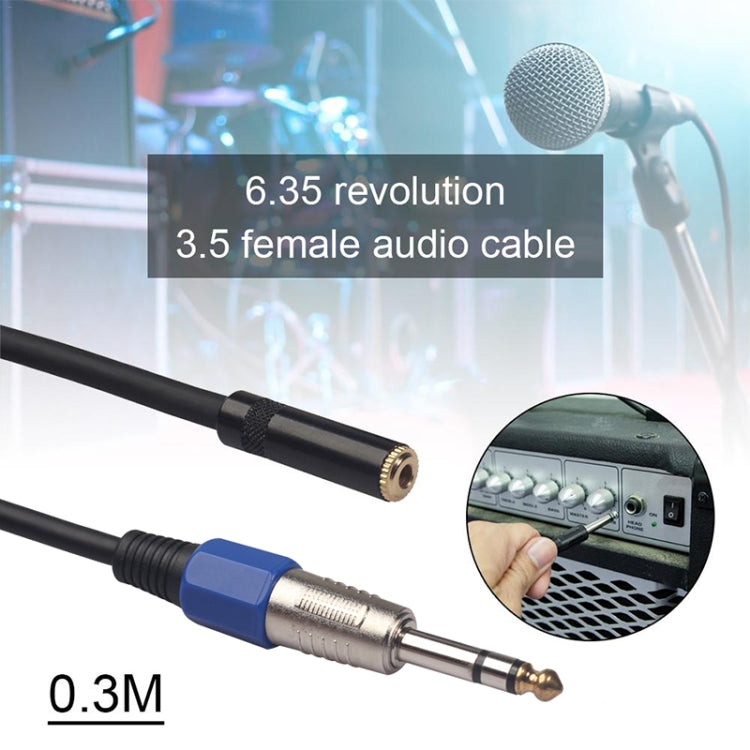 3094MF-03 6.35mm Male to 3.5mm Female Audio Cable, Length: 0.3m - Consumer Electronics by buy2fix | Online Shopping UK | buy2fix