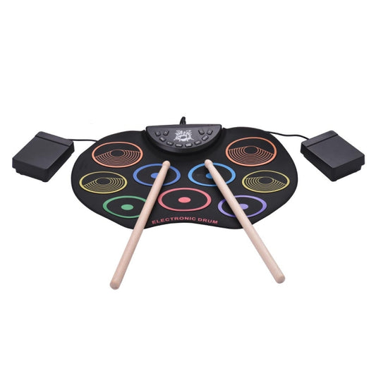 USB Colorful Hand Roll Electronic Drum Children Percussion Instrument - Percussion Instruments by buy2fix | Online Shopping UK | buy2fix