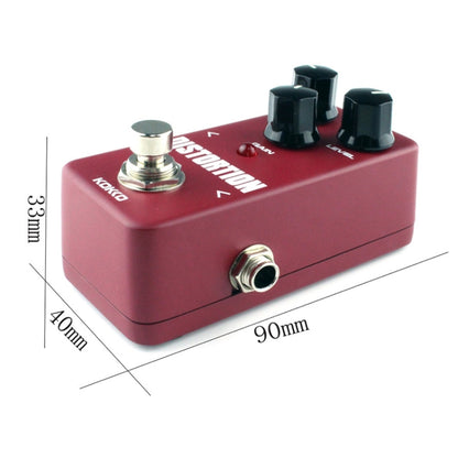 KOKKO FDS2 Mini Electric Guitar Monoblock Distortion Effects Pedal(Wine Red) - Guitar Tuner by KOKKO | Online Shopping UK | buy2fix