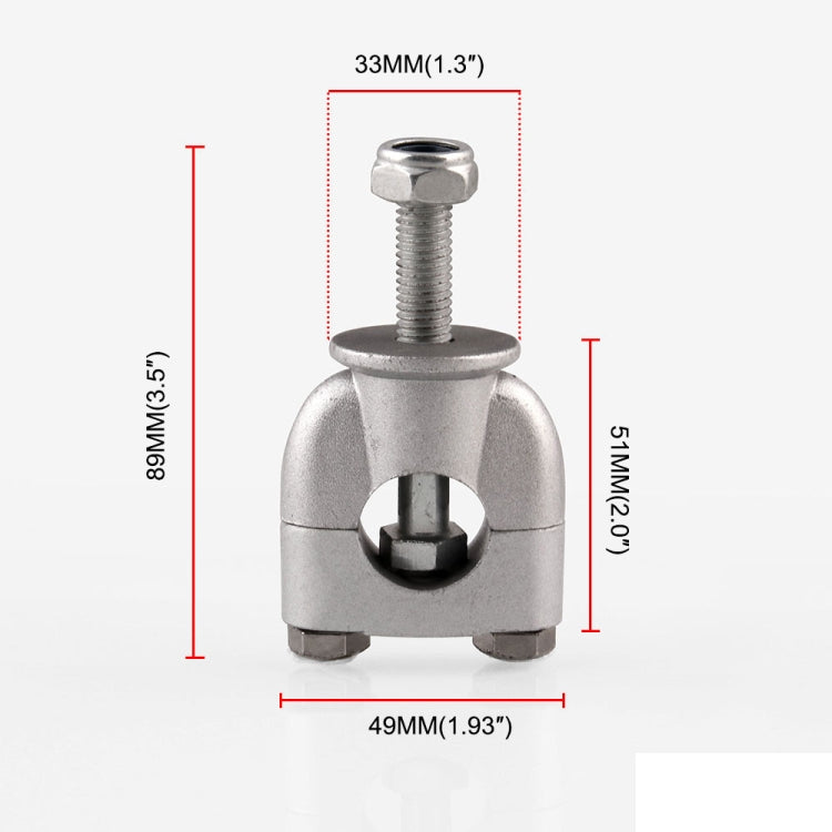 MB-MH027-S Universal Motorcycle Aluminum + Iron 22mm Single Hole Handlebar Fixed Bracket - Others by buy2fix | Online Shopping UK | buy2fix