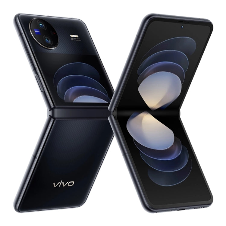 vivo X Flip 5G, 50MP Camera, 12GB+256GB, Dual Back Cameras, Side Fingerprint Identification, 4400mAh Battery, 6.74 inch + 3.0 inch Android 13.0 OriginOS 3 Qualcomm Snapdragon 8+ Gen1 Octa Core up to 3.0GHz, NFC, OTG, Network: 5G (Black) - vivo by vivo | Online Shopping UK | buy2fix