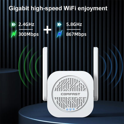 COMFAST CF-WR765AC 1200Mbps Dual Band Wireless Repeater Amplifier with External Antenna -  by COMFAST | Online Shopping UK | buy2fix
