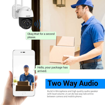 ESCAM QF558 5.0MP HD 5X Zoom Wireless IP Camera, Support Humanoid Detection, Night Vision, Two Way Audio, TF Card, US Plug - Security by ESCAM | Online Shopping UK | buy2fix