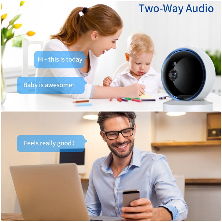 YT50-2 3.0MP 360 Rotation IP Camera WiFi Smart Security Camera, Support TF Card / Two-way Audio / Motion Detection / Night Vision(EU Plug) - Security by buy2fix | Online Shopping UK | buy2fix