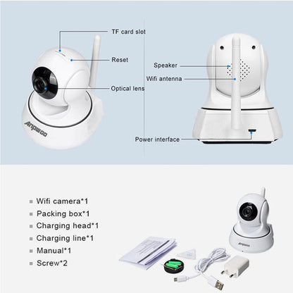 Anpwoo-YT002W 100W 3.6mm Lens Wide Angle 720P Smart WIFI Monitor Camera , Support Night Vision & TF Card Expansion Storage - Dome Camera by Anpwoo | Online Shopping UK | buy2fix