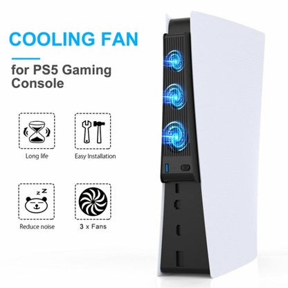 KJH P5-009 Console Cooling Fan For PS5(Black) - Others by buy2fix | Online Shopping UK | buy2fix
