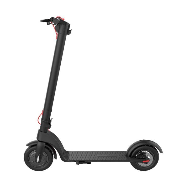 [EU Warehouse] X7 Outdoor Waterproof Foldable Off-road Scooter with 10 inch Vacuum Tires & LCD Display & LED Lights & 6.4AH Lithium Battery, Load-bearing: 20-100kg (Black) - Electric Scooters by buy2fix | Online Shopping UK | buy2fix