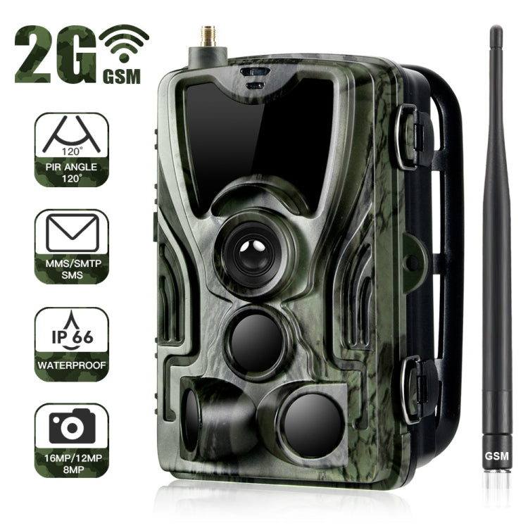 HC801M 2G GSM Waterproof IP66 IR Night Vision Security Hunting Trail Camera, 120 Degree PIR Angle - Hunting Cameras by buy2fix | Online Shopping UK | buy2fix