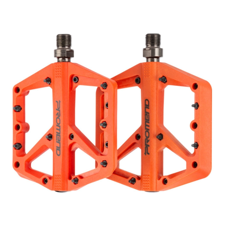 PROMEND PD-M42 1 Pair Mountain Bicycle Nylon High-speed Bearing Pedals(Orange) - Pedals by PROMEND | Online Shopping UK | buy2fix