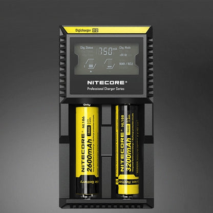 Nitecore D2 Intelligent Digi Smart Charger with LED Indicator for 14500, 16340 (RCR123), 18650, 22650, 26650, Ni-MH and Ni-Cd (AA, AAA) Battery - Consumer Electronics by buy2fix | Online Shopping UK | buy2fix