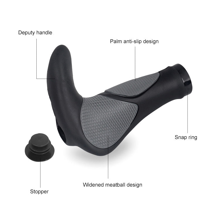 DEEMOUNT BGP110 Mountain Bike Bicycle Rubber Handlebar Cover, Horn Version - Outdoor & Sports by buy2fix | Online Shopping UK | buy2fix