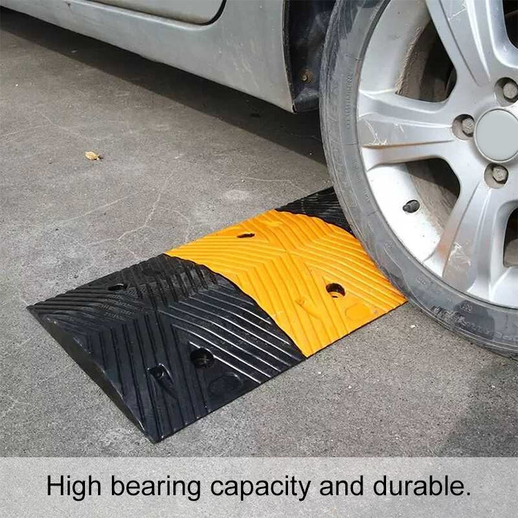 Trapezoid Herringbone Rubber Speed Bump, Size: 100x35x5cm - Speed Bumps by buy2fix | Online Shopping UK | buy2fix