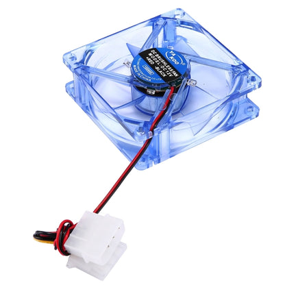 8025 4 Pin DC 12V 0.18A Computer Case Cooler Cooling Fan with LED Light, Random Color Delivery , Size: 80x80x25mm - Fan Cooling by buy2fix | Online Shopping UK | buy2fix