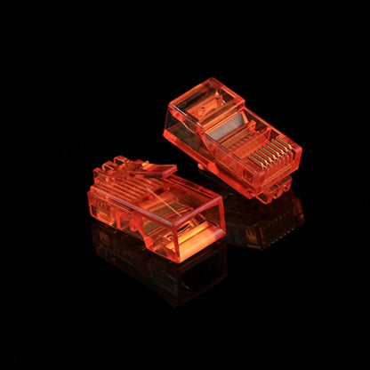 100 PCS Anpwoo Amp01 RJ45 Connector Modular Plug(Orange) - Computer & Networking by buy2fix | Online Shopping UK | buy2fix